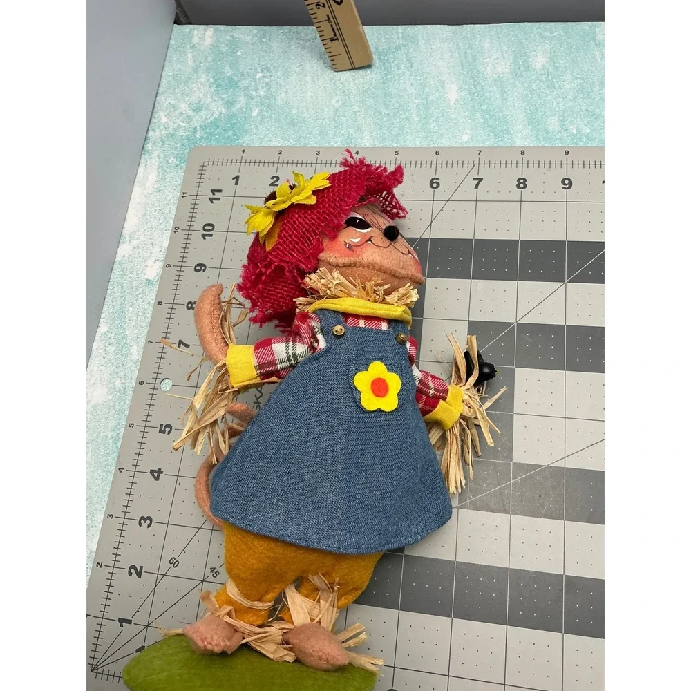 Scarecrow Mouse Plush Toy Autumn‎ Harvest Decor Stuffed Animal Gift